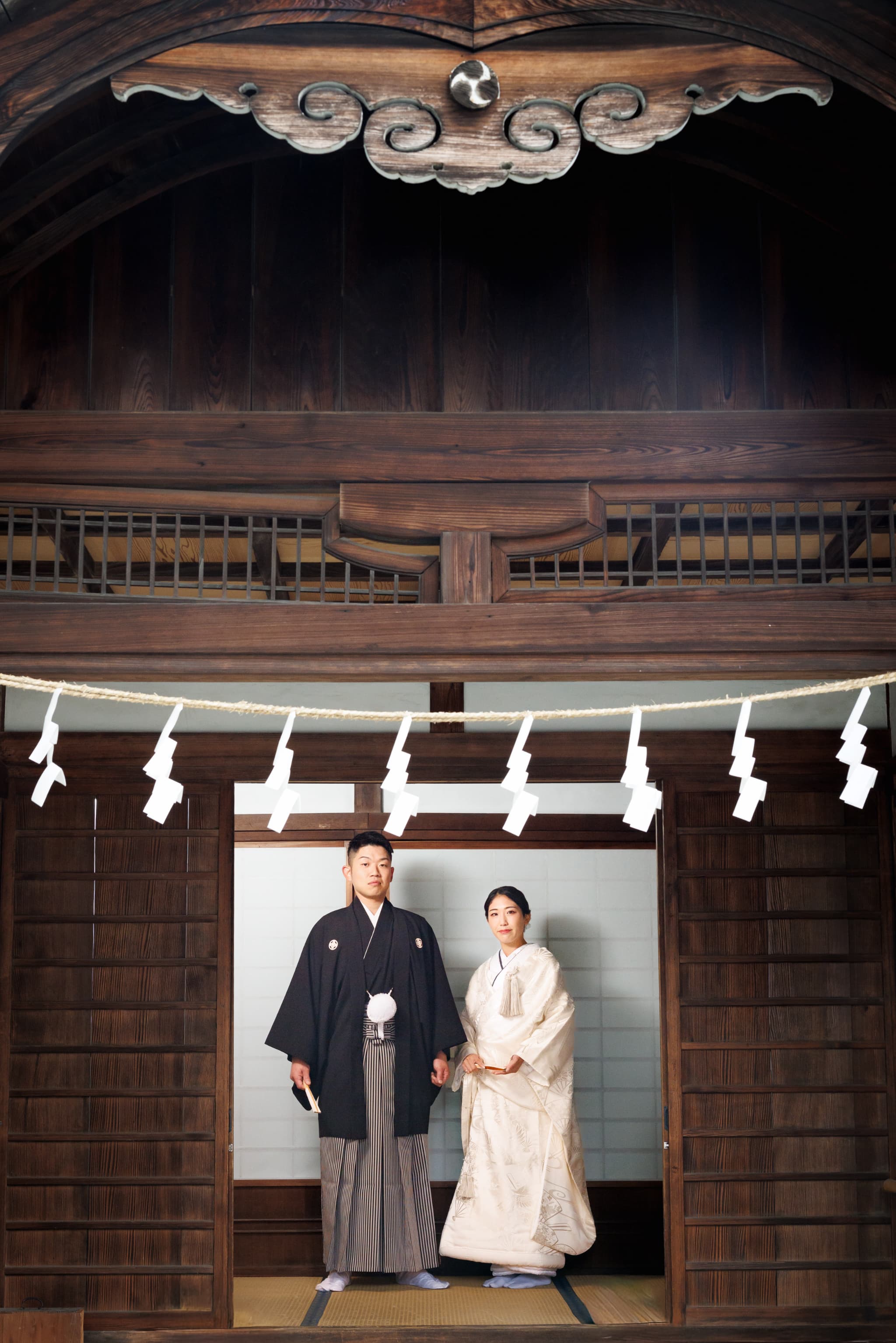 川越熊野神社で叶える、凛とした神前式ロケーションフォト